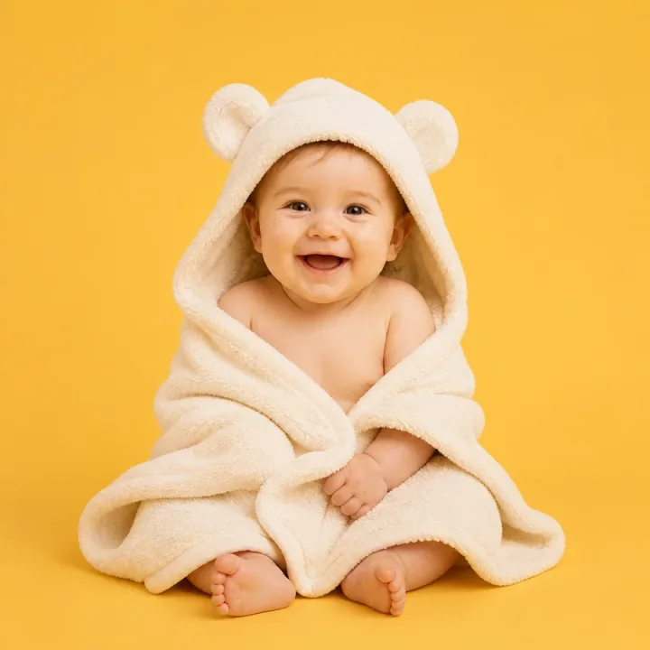 روب حمام بغطاء رأس